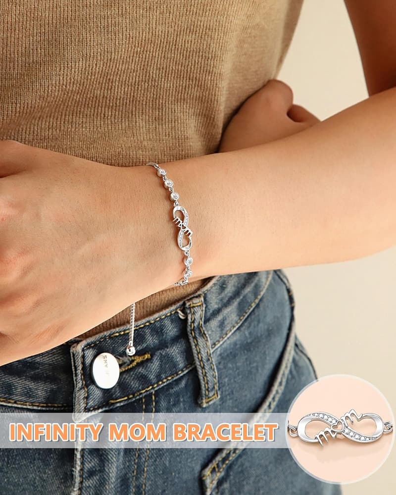 Infinity Love Heart Bracelet for Women - Perfect Birthday Gift