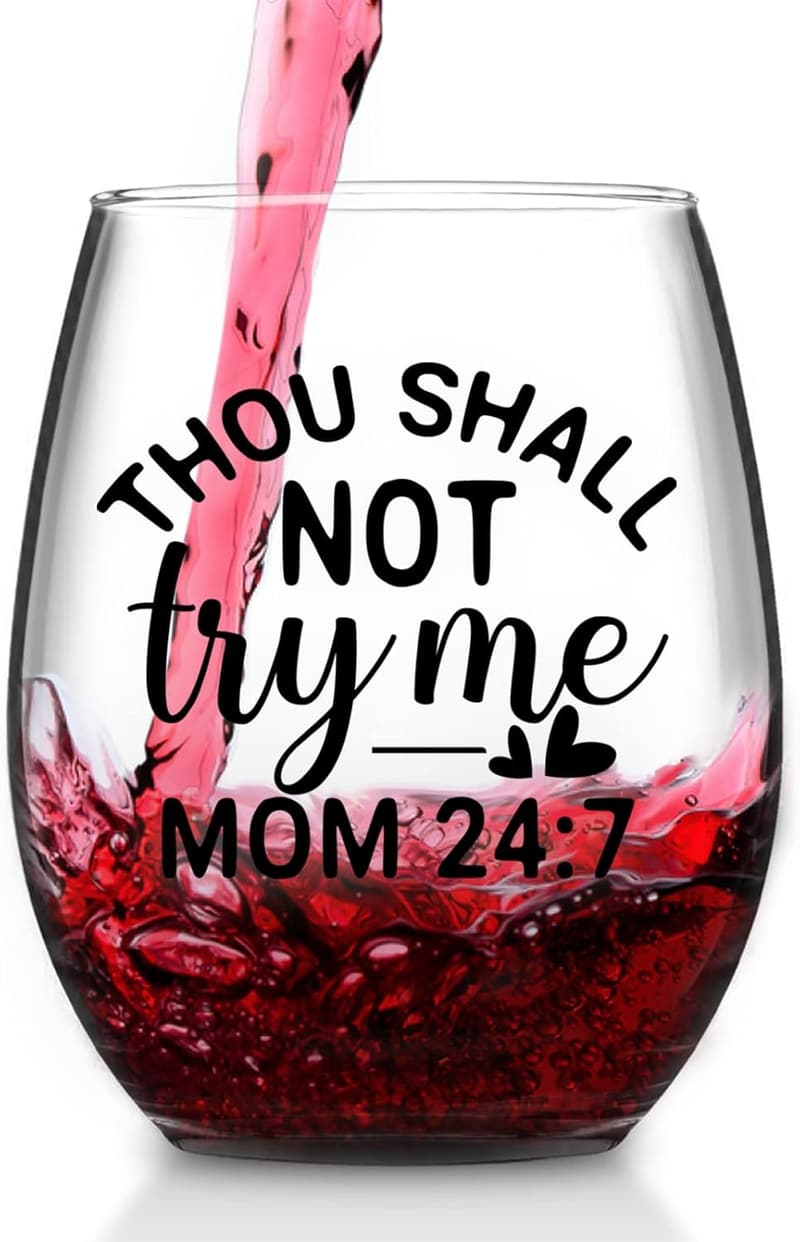 Mother's Day Stemless Wine Glass - 