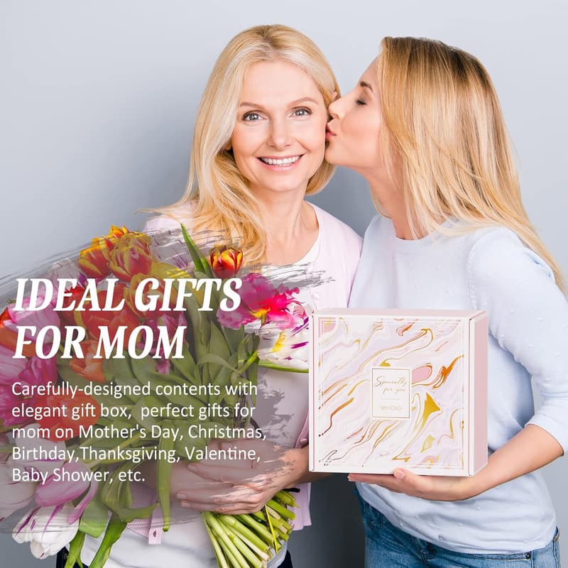Mother's Day Gift Basket for Mom with Wine Tumbler
