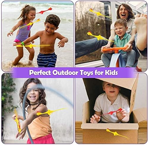 Rubber Chicken Slingshot Gag Toys - Funny Novelty Gift for Kids