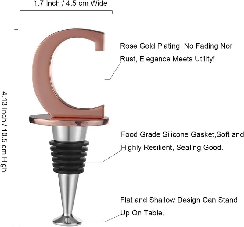Rose Gold Initial 