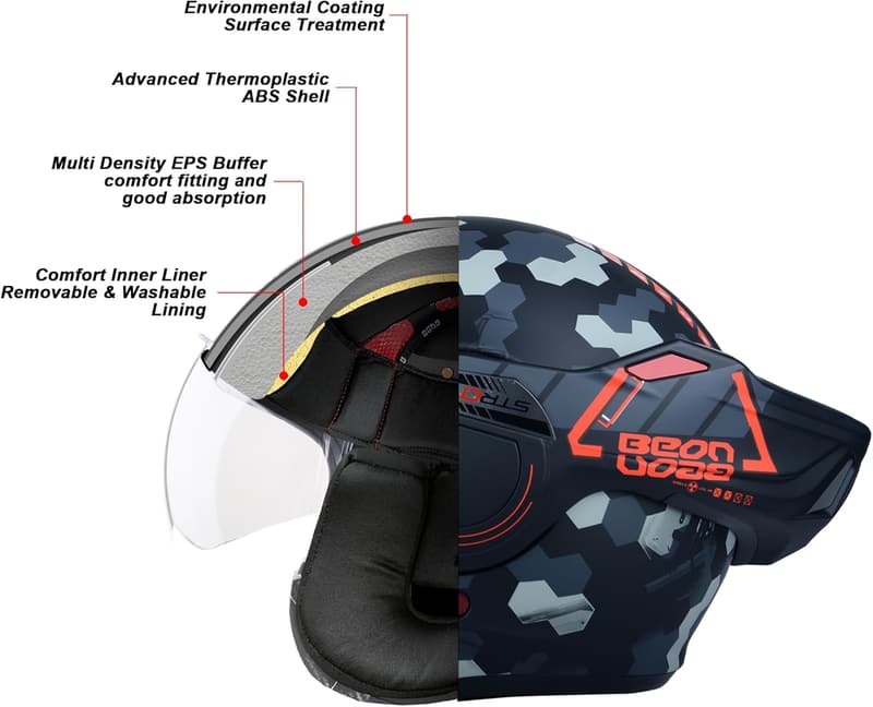 DOT Approved Reversible Full Face Motorcycle Helmet with Anti-Fog Visors
