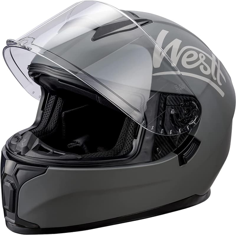 DOT Approved Full Face Motorcycle Helmet with Dual Visor for Adults