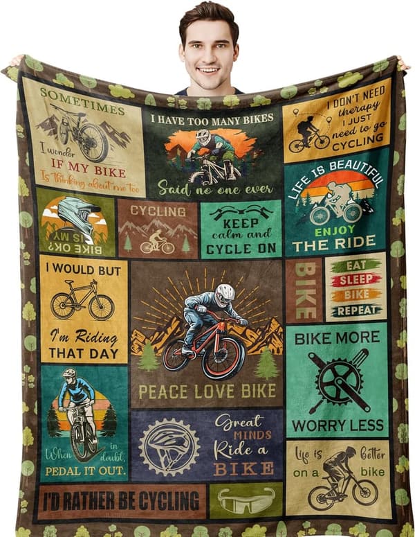 Mountain Biking Blanket Throw – 60