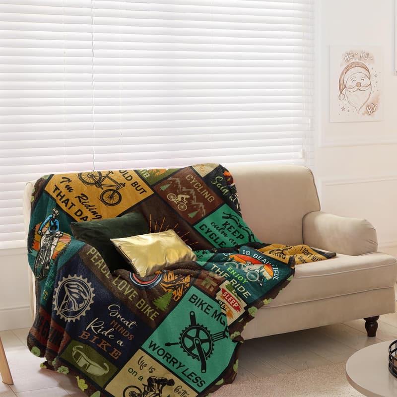Mountain Biking Blanket Throw – 60