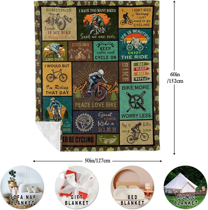 Mountain Biking Blanket Throw – 60