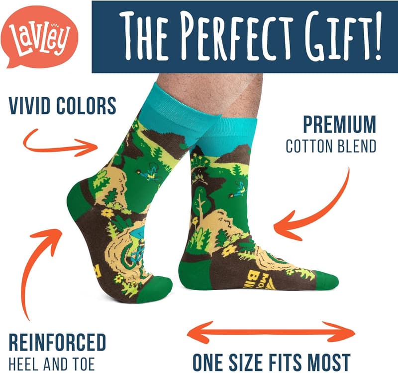 Funny Bike Socks - Cool Gift for Cyclists and Bikers