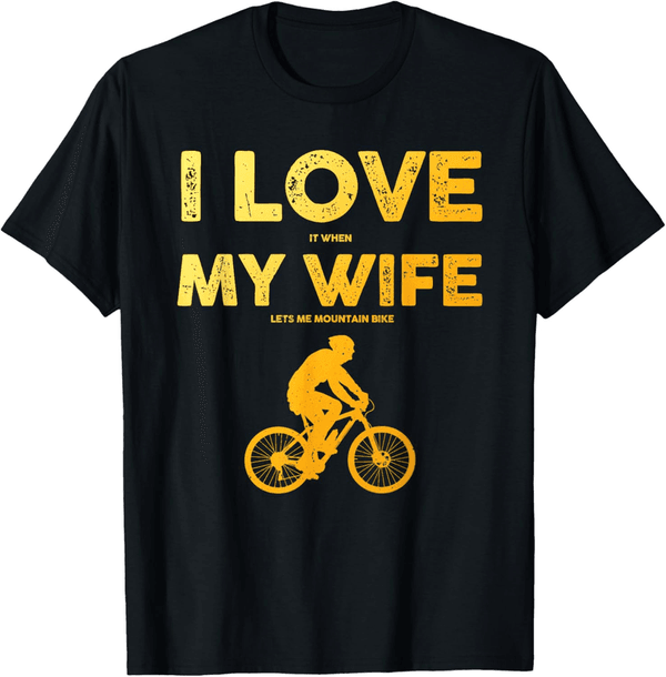 Mountain Biking T-Shirt for Men - Funny Design