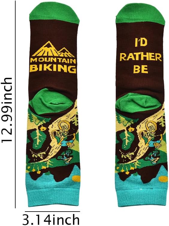 Funny Sports Socks for Men and Women - Vacation & Retirement Gifts