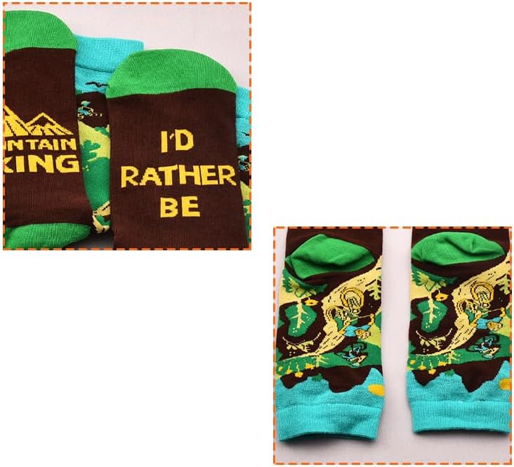 Funny Sports Socks for Men and Women - Vacation & Retirement Gifts