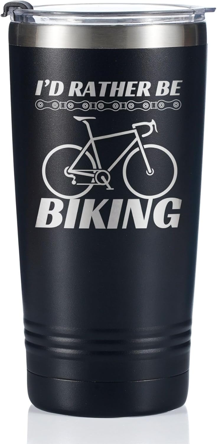 Father's Day Stainless Steel Tumbler for Bikers - 20oz