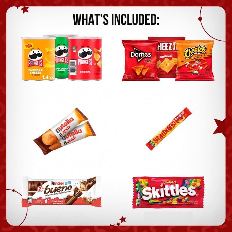 Movie Night Snack Gift Basket - 17 Items & Popcorn Tub