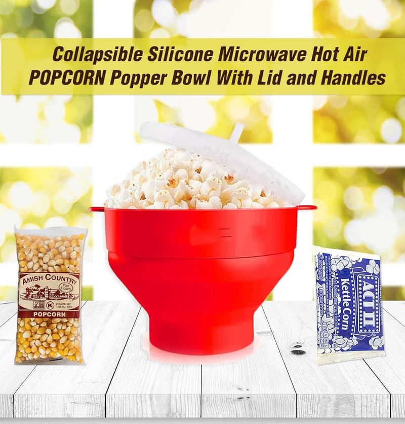 Movie Night Gift Basket - Popcorn Maker & Snacks for Family