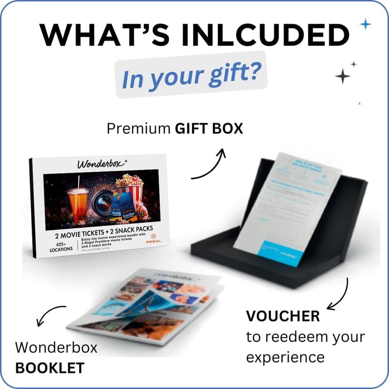 Regal Movie Night Gift Box for 2 - 2 Tickets & Snacks
