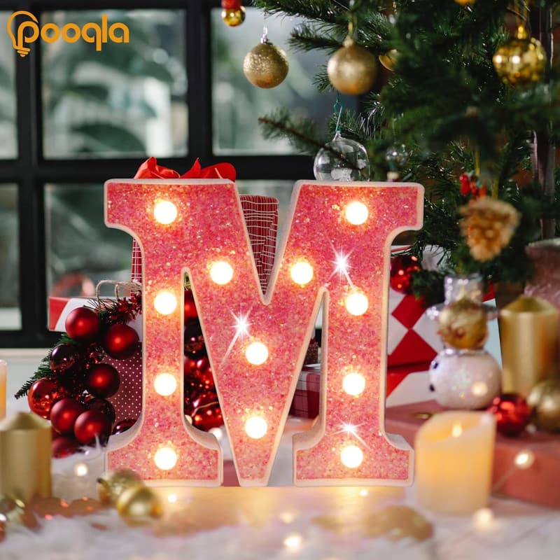 Pink LED Marquee Letter A – Battery-Powered for Birthdays & Weddings