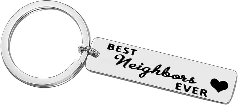 Farewell Gift Keychain for Neighbors – Best Friends Ever