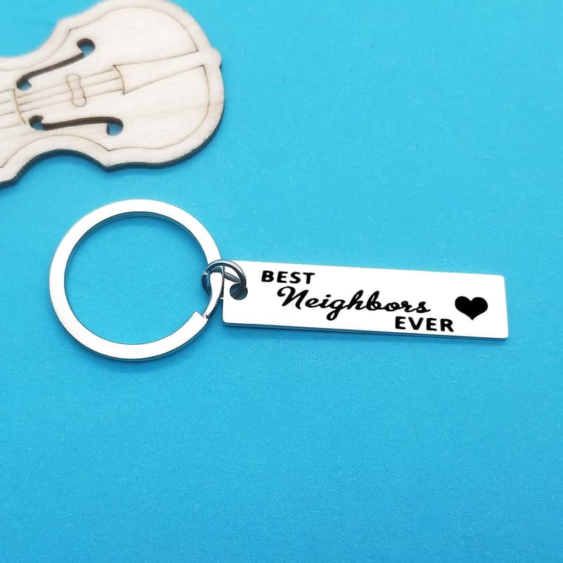 Farewell Gift Keychain for Neighbors – Best Friends Ever