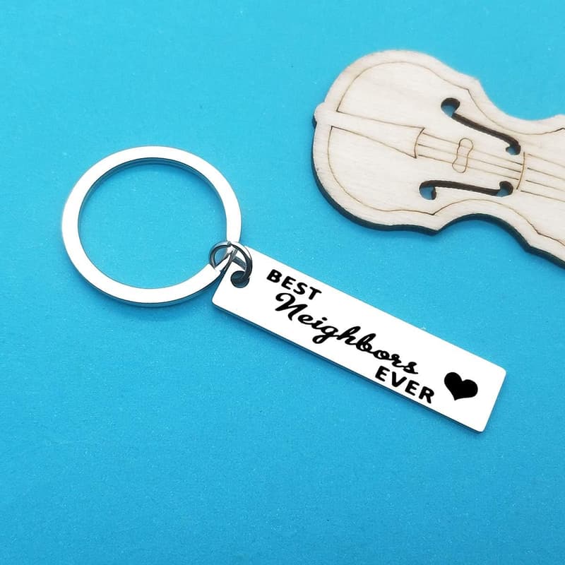 Farewell Gift Keychain for Neighbors – Best Friends Ever