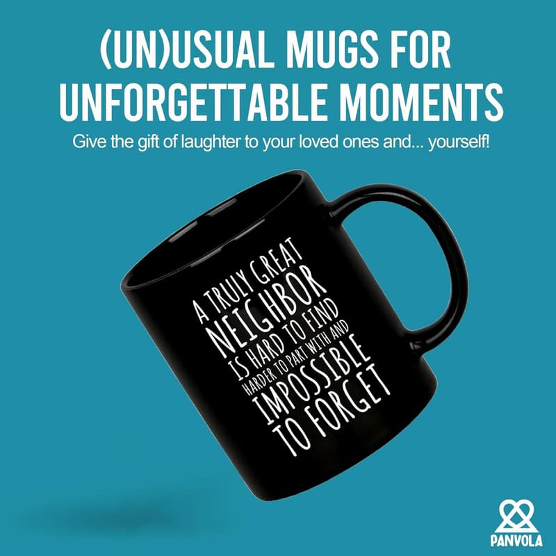 Goodbye Neighbor Ceramic Mug - 11 oz Black