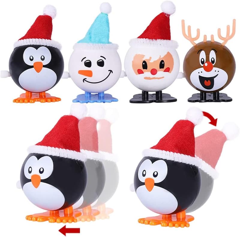 Christmas Assorted Wind-Up Toys - 12 Pack Party Favors