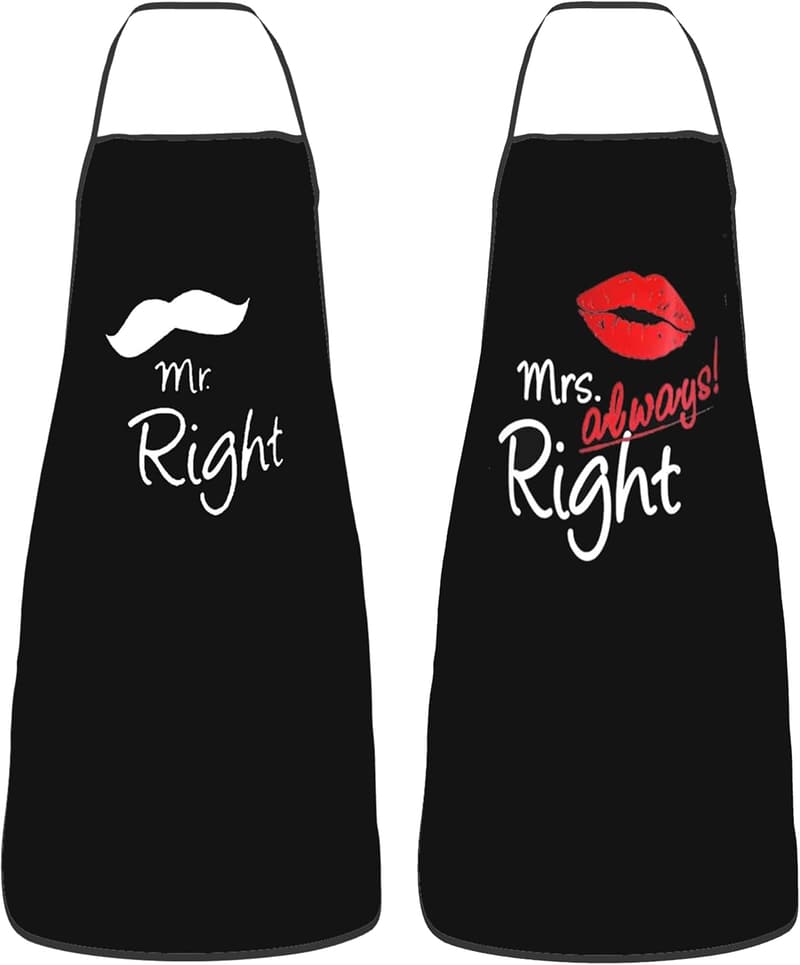 Couples' Mr & Mrs Aprons – Ideal for Anniversaries & Gifts
