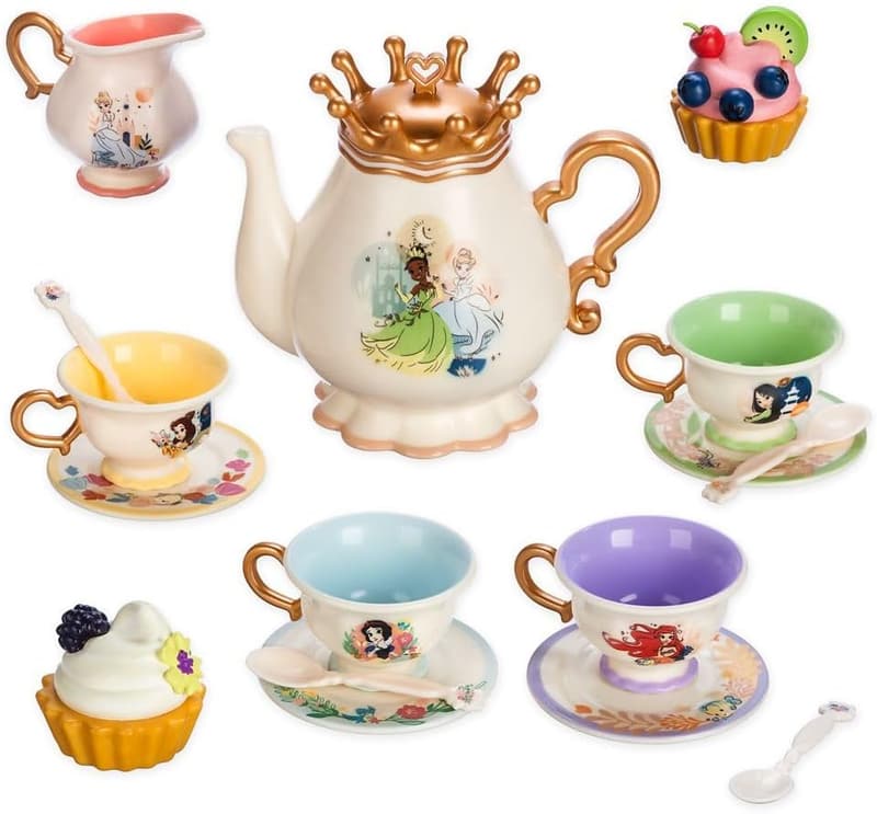 Disney Princess 16-Piece Tea Set with Sound Effects for Kids