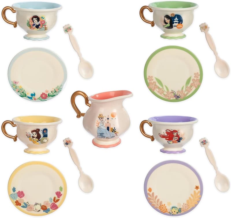 Disney Princess 16-Piece Tea Set with Sound Effects for Kids