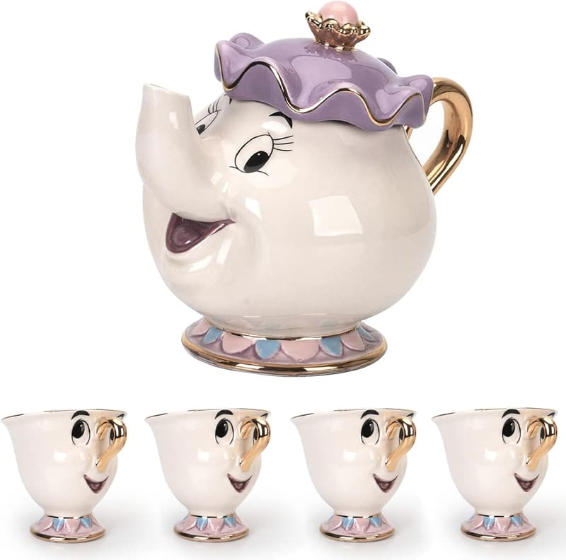 Beauty and the Beast Teapot and Mug Set for Tea Parties