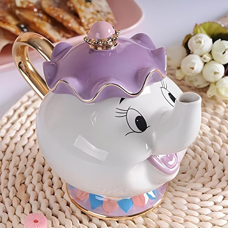 Beauty and the Beast Mrs. Potts & Chip Sculpted Teapot Set