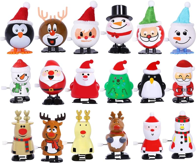 Christmas Wind-Up Toys Assortment - 18pcs Party Favors