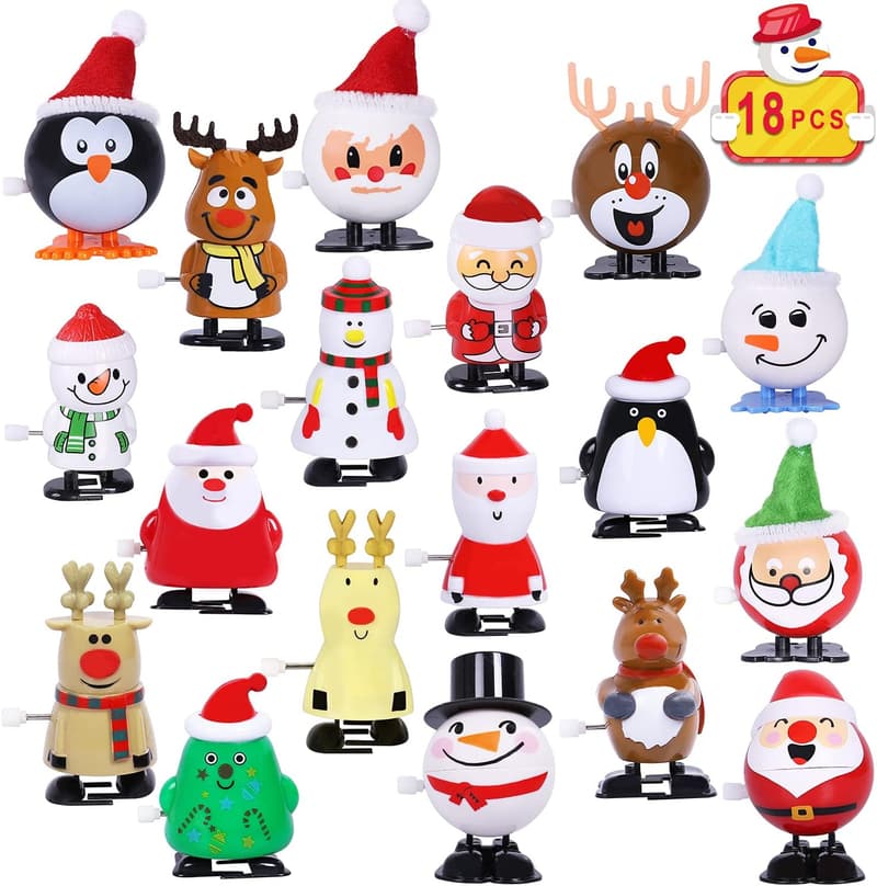 Christmas Wind-Up Toys Assortment - 18pcs Party Favors