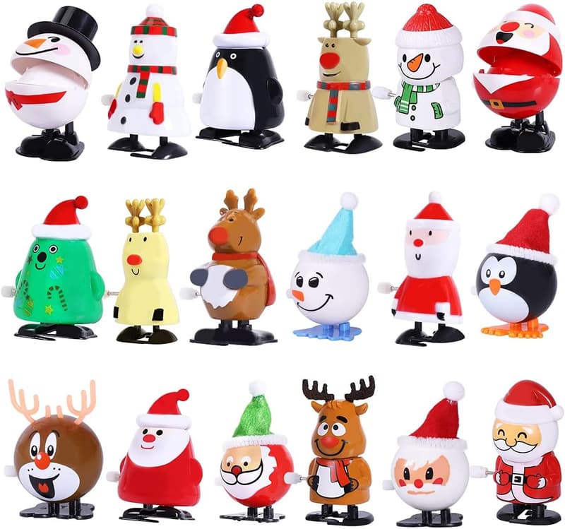 Christmas Wind-Up Toys Assortment - 18pcs Party Favors