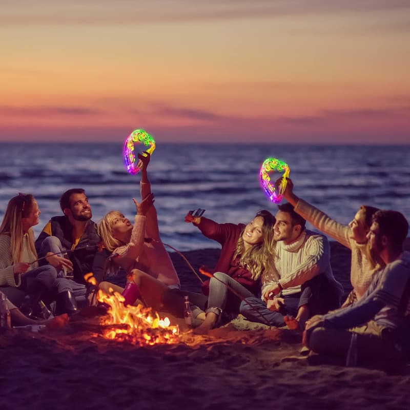 LED Tambourine Flashing Musical Toy for Birthdays and Parties