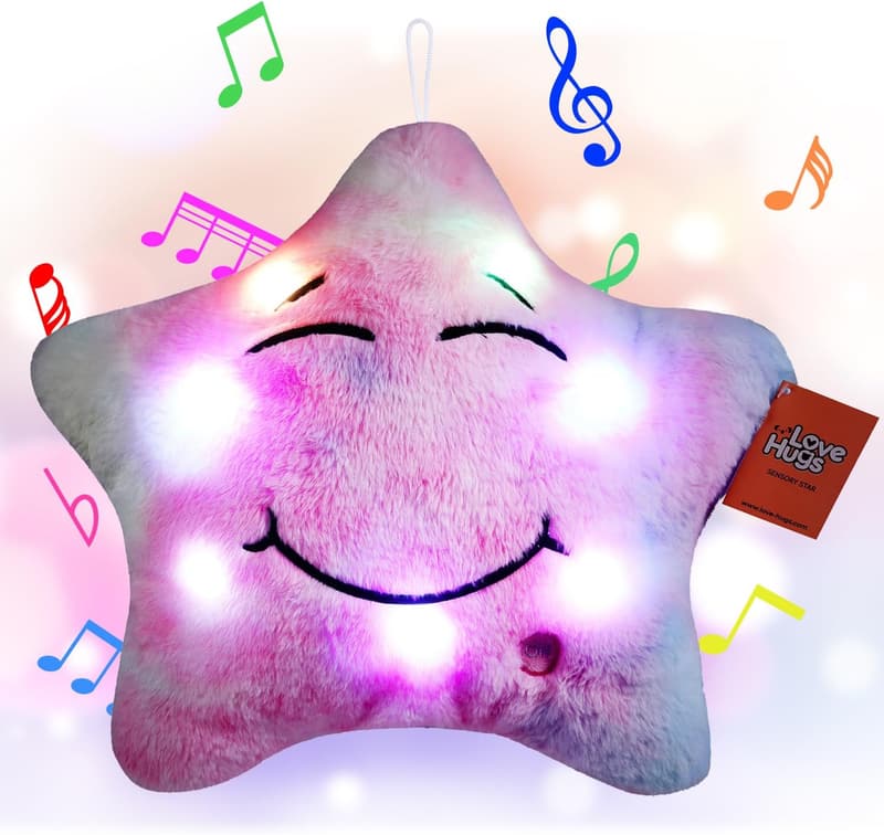Light-Up Plush Star Sensory Toy for Newborn Autism