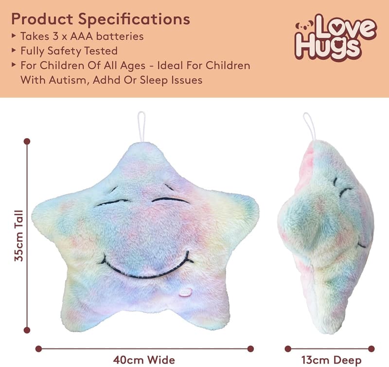 Light-Up Plush Star Sensory Toy for Newborn Autism