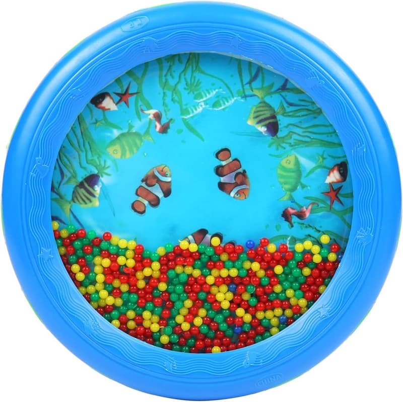 Ocean Drum Music Tool for Kids - Gentle Sea Sound Gift (Blue)