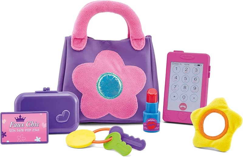Kids' Pretend Play Purse Set with Wallet and Accessories