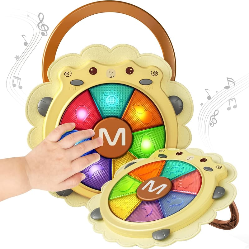 Light-Up Musical Drum Toy for Toddlers - Educational Gift