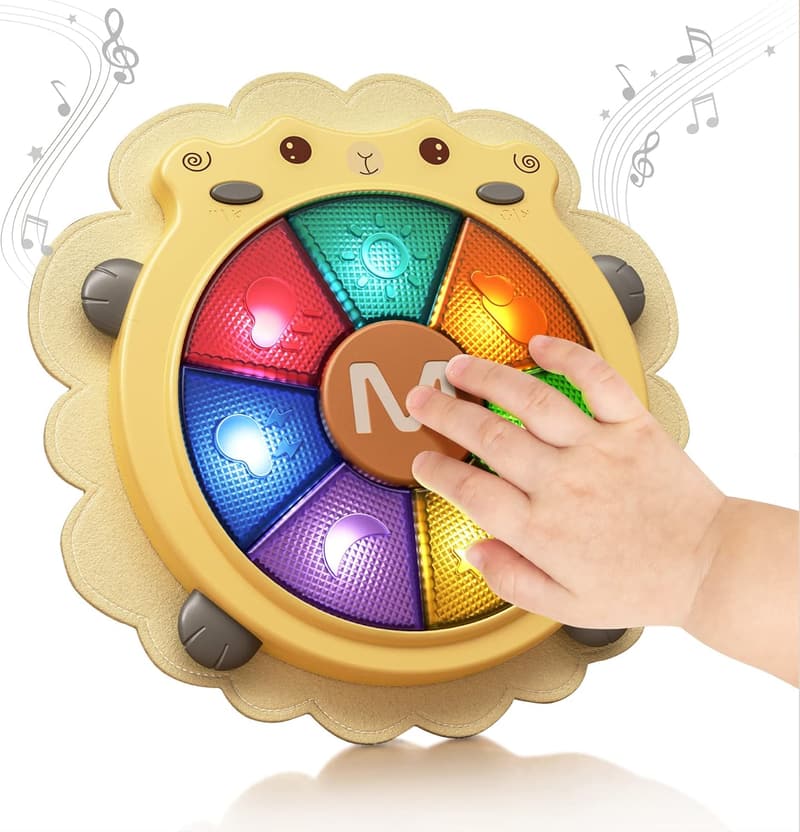 Light-Up Musical Drum Toy for Toddlers - Educational Gift