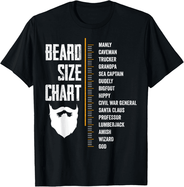 Beard Growth Measurement Chart T-Shirt