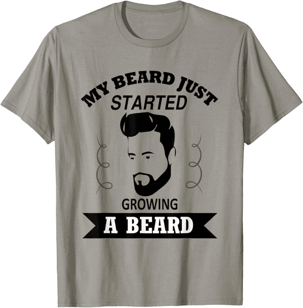 Funny Beard Growth T-Shirt for Men