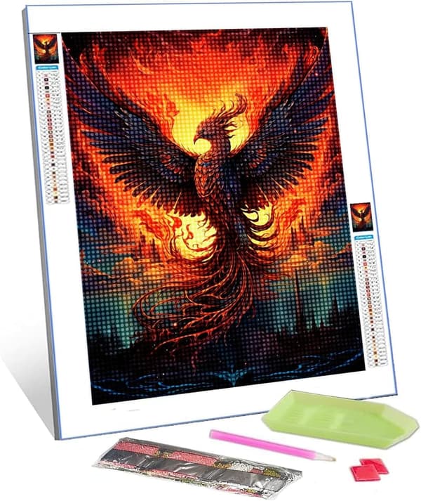 Fire Phoenix 5D Diamond Painting Kit for Adults - Home Decor