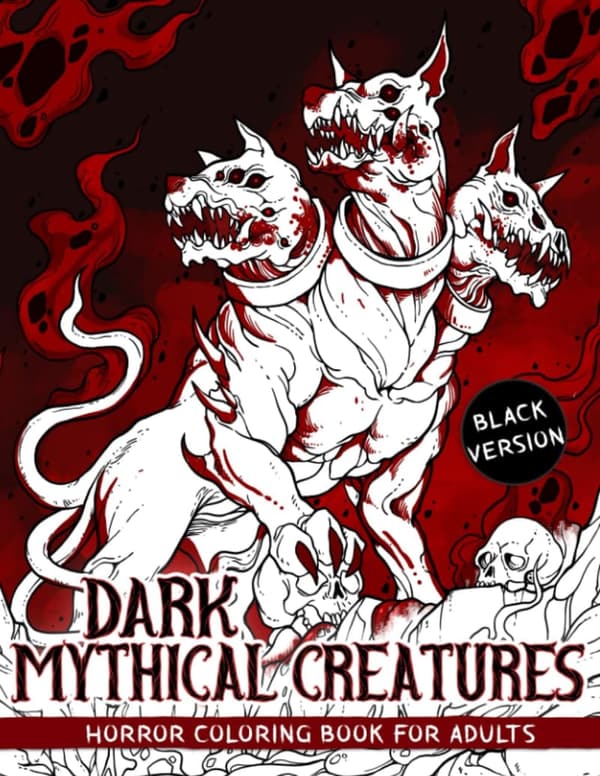 Mythical Creatures Coloring Book for Adult Relaxation & Stress Relief