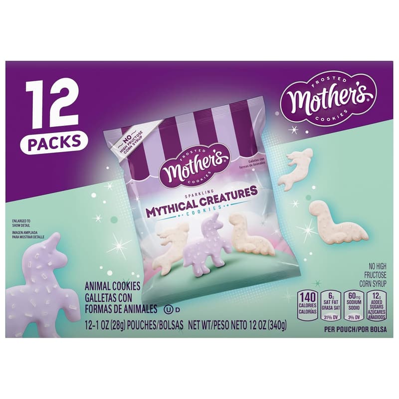 Mother's Day Sparkling Creature Cookies, 12 Individual Bags