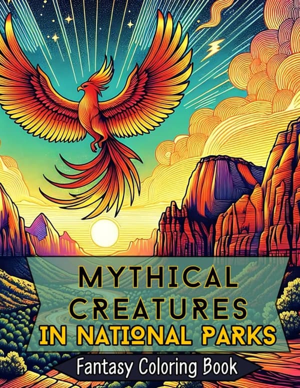Mythical Creatures Fantasy Coloring Book for All Ages