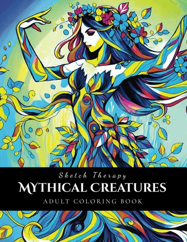 Mythical Creatures Coloring Book for Adult Relaxation and Mindfulness