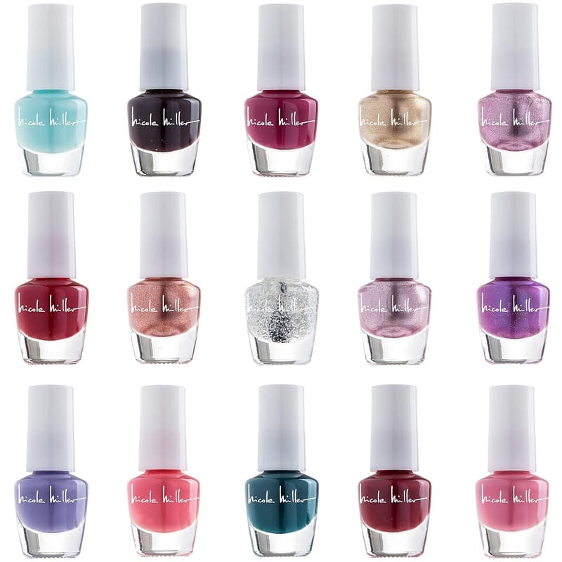 Trendy Mini Nail Polish Set - Glossy Vibrant Colors for Nails