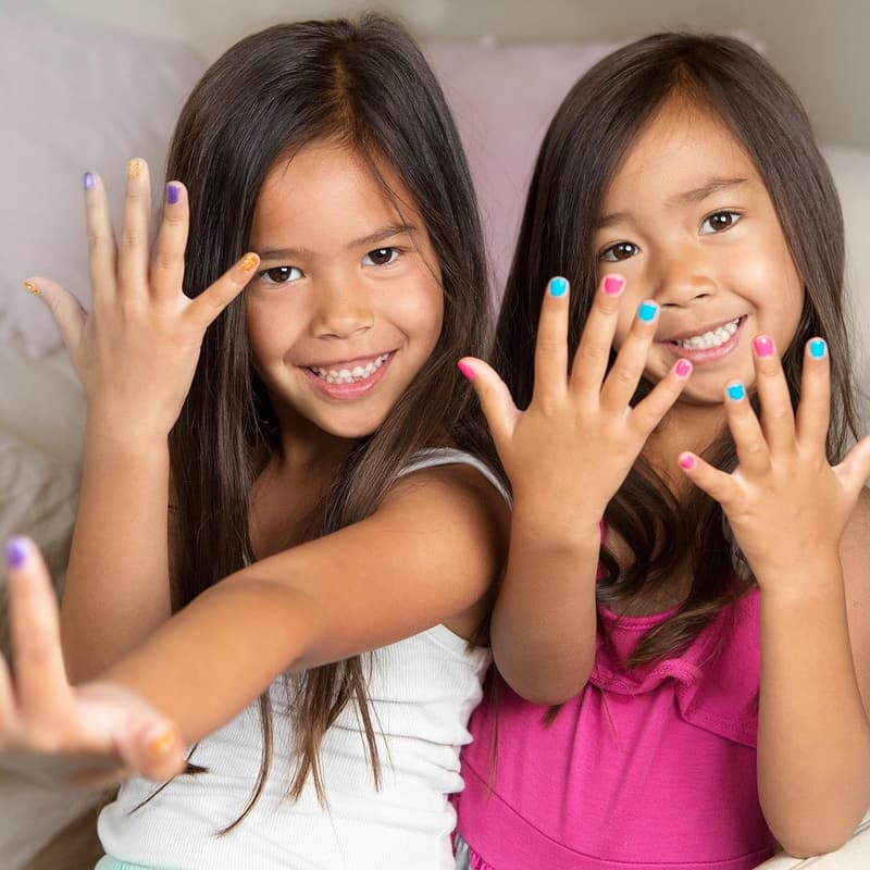 Non-Toxic Glitter Nail Polish Set for Girls & Teens