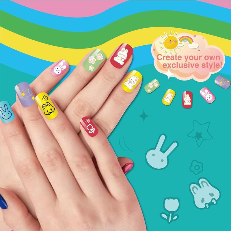Kids Nail Polish Set - Quick Dry & Non-Toxic Manicure Kit