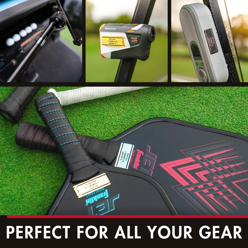 Personalized Weatherproof Golf Club ID Labels - Set of 20